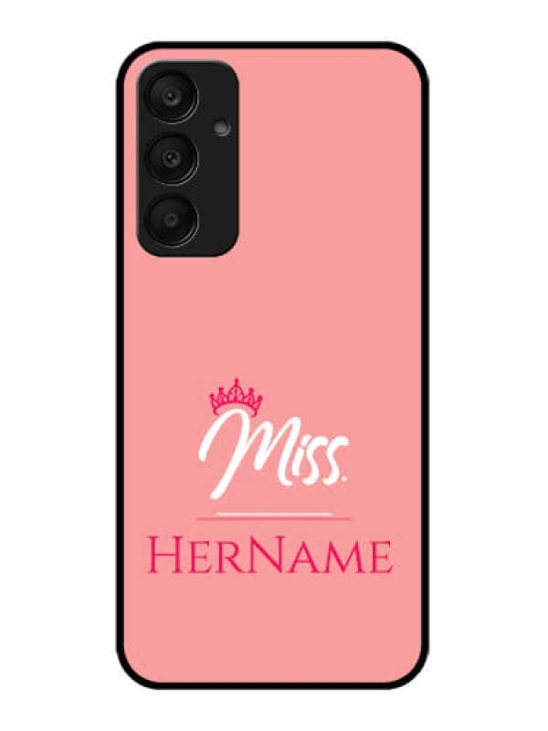 Custom Samsung Galaxy A25 5G Custom Glass Phone Case - Mrs With Name Design