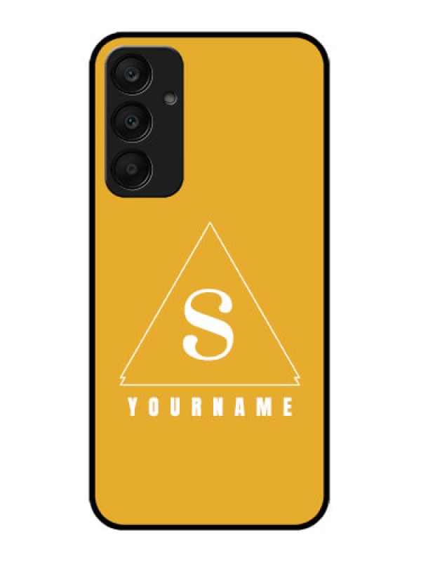 Custom Samsung Galaxy A25 5G Custom Glass Phone Case - Simple Triangle Design