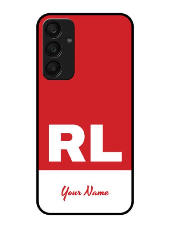 Custom Samsung Galaxy A25 5G Custom Glass Phone Case - Dual Tone Custom Text Design