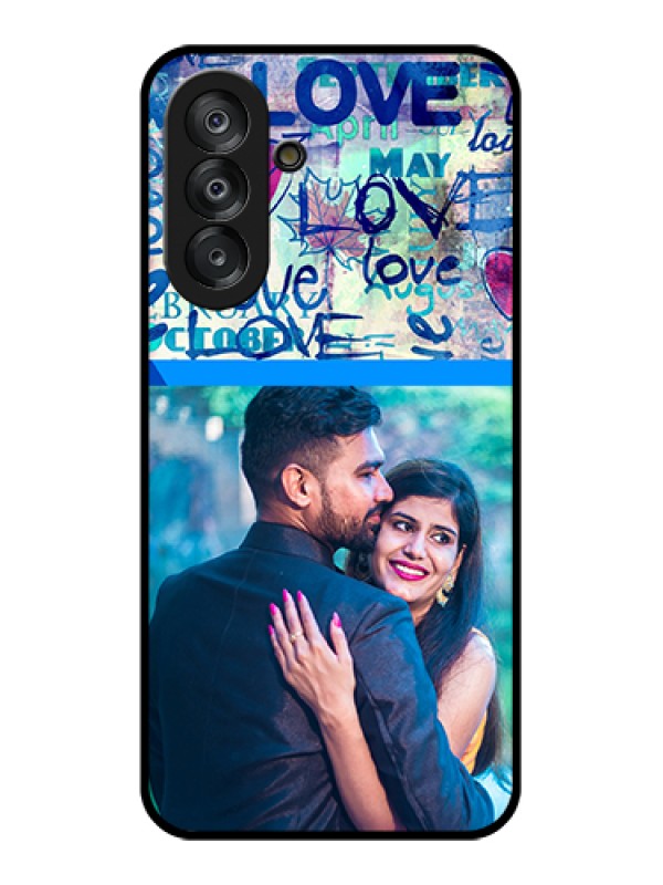 Custom Galaxy A26 5G Custom Glass Phone Case - Colorful Love Design
