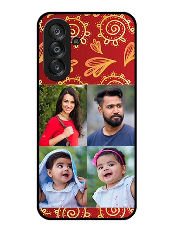Custom Galaxy A26 5G Custom Glass Phone Case - 4 Image Traditional Design