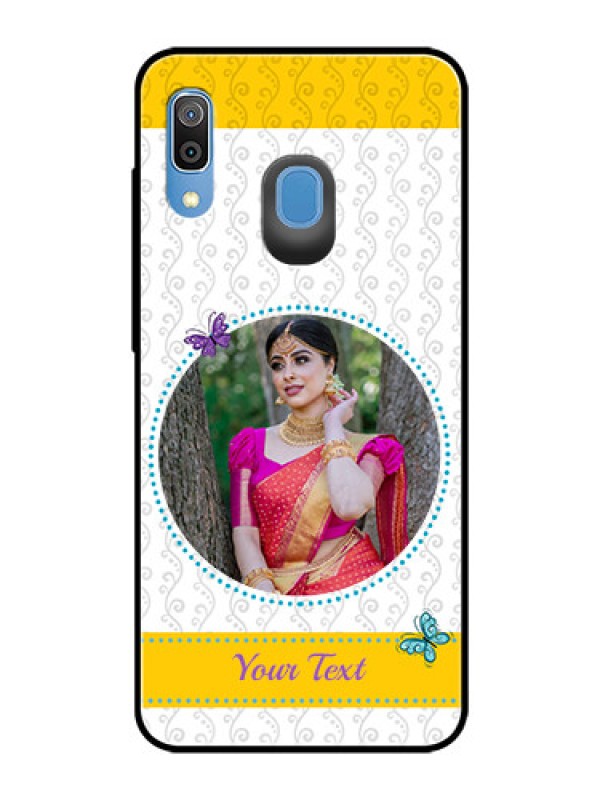 Custom Samsung Galaxy A30 Custom Glass Mobile Case  - Girls Premium Case Design