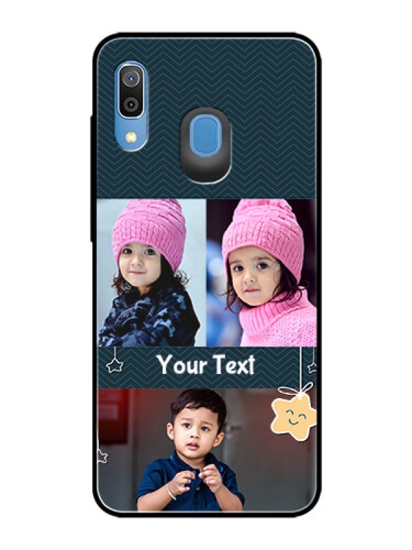 Custom Samsung Galaxy A30 Custom Glass Mobile Case  - Hanging Stars Design