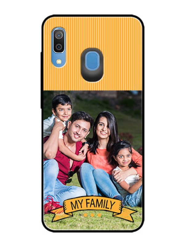Custom Samsung Galaxy A30 Custom Glass Phone Case  - My Family Design