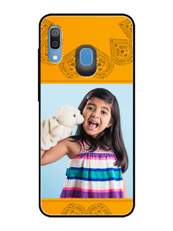 Custom Samsung Galaxy A30 Personalized Glass Phone Case  - Photo Wedding Design 