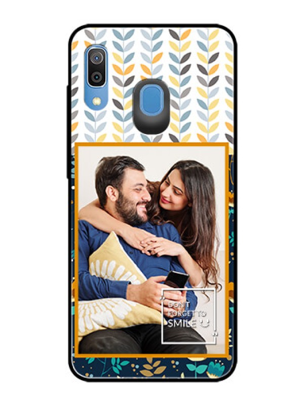 Custom Samsung Galaxy A30 Custom Glass Mobile Case  - Pattern Design