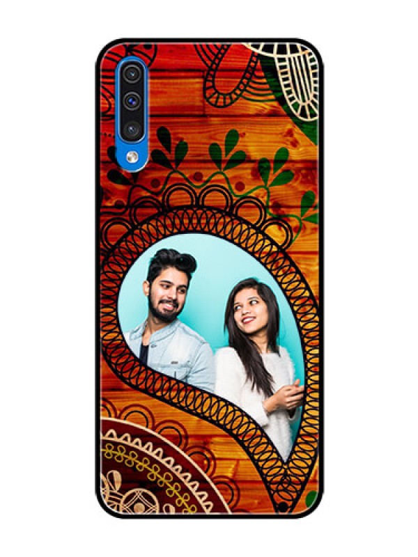 Custom Galaxy A30s Personalized Glass Phone Case  - Abstract Colorful Design
