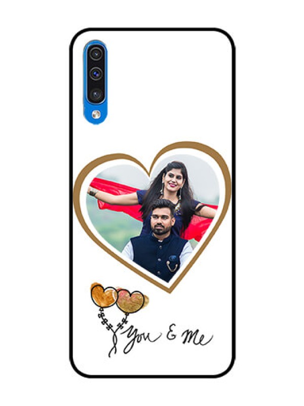 Custom Galaxy A30s Custom Glass Mobile Case  - You & Me Design