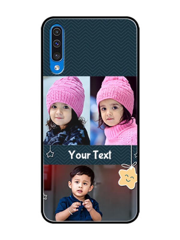 Custom Galaxy A30s Custom Glass Mobile Case  - Hanging Stars Design