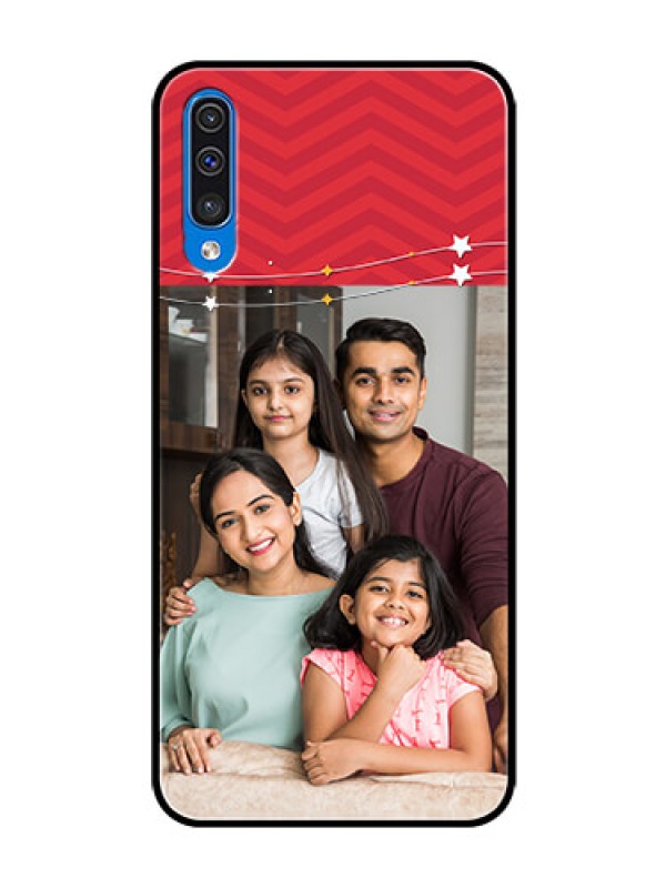 Custom Galaxy A30s Personalized Glass Phone Case  - Happy Family Design