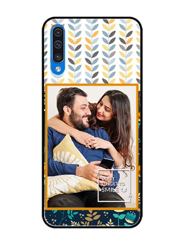 Custom Galaxy A30s Custom Glass Mobile Case  - Pattern Design