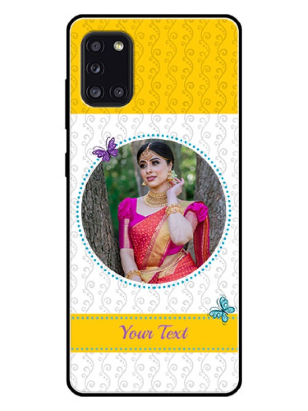 Custom Galaxy A31 Custom Glass Mobile Case  - Girls Premium Case Design