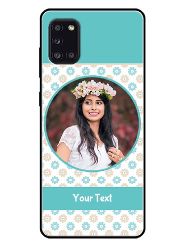 Custom Galaxy A31 Custom Glass Mobile Case  - Beautiful Flowers Design