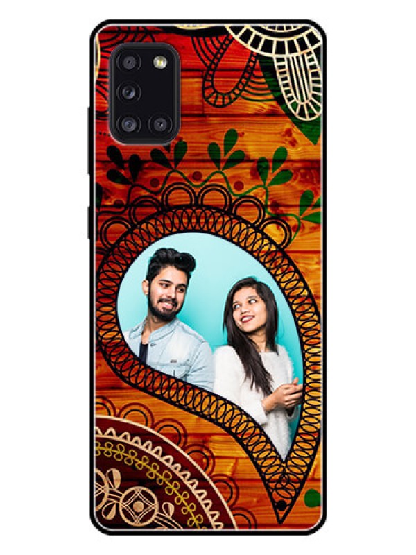 Custom Galaxy A31 Personalized Glass Phone Case  - Abstract Colorful Design