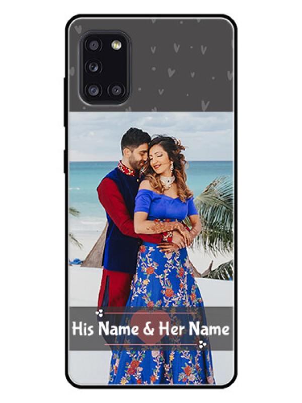 Custom Galaxy A31 Custom Glass Mobile Case  - Buy Love Design with Photo Online