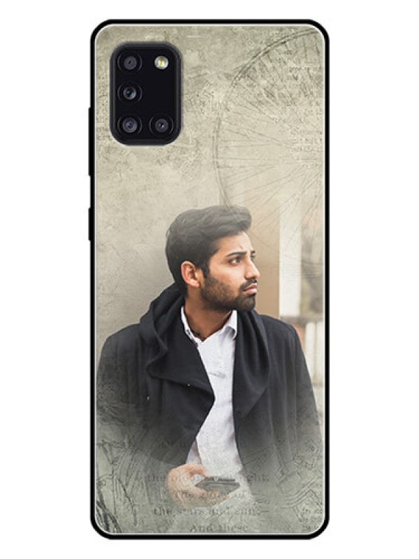 Custom Galaxy A31 Custom Glass Phone Case  - with vintage design