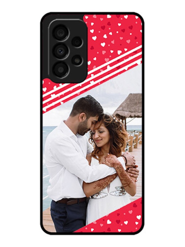 Custom Galaxy A33 5G Custom Glass Mobile Case - Valentines Gift Design