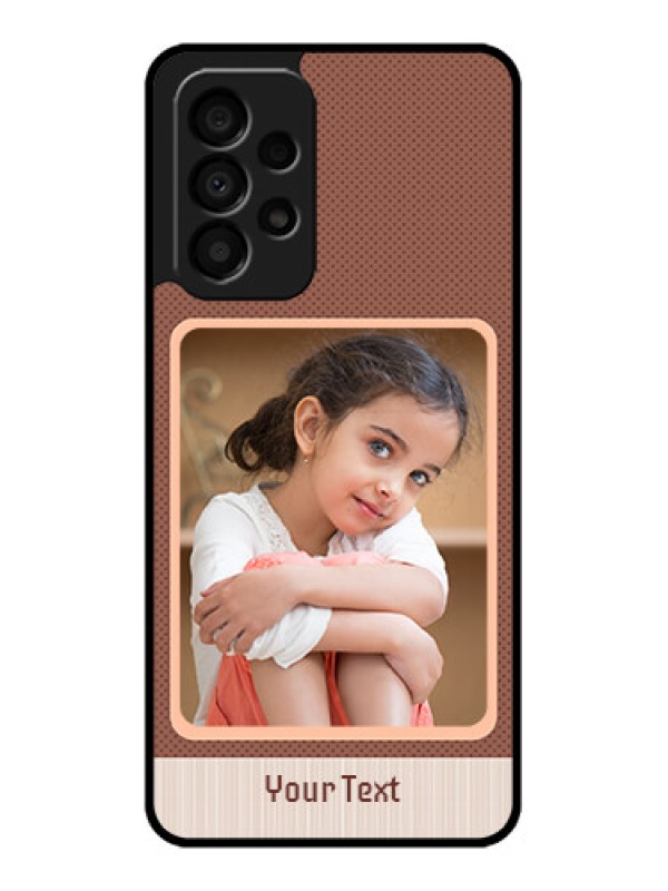 Custom Galaxy A33 5G Custom Glass Phone Case - Simple Pic Upload Design