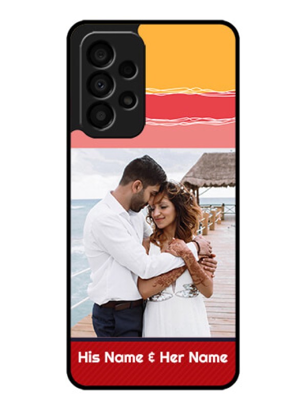 Custom Galaxy A33 5G Custom Glass Mobile Case - Colorful Case Design