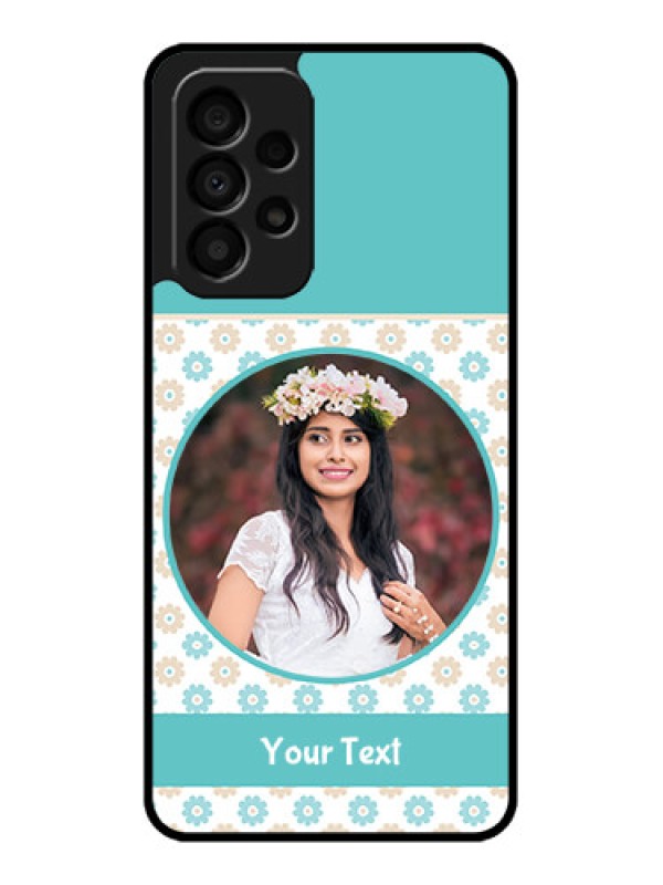 Custom Galaxy A33 5G Custom Glass Mobile Case - Beautiful Flowers Design