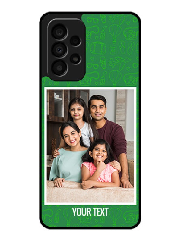 Custom Galaxy A33 5G Personalized Glass Phone Case - Picture Upload Design