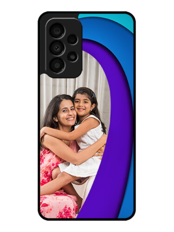 Custom Galaxy A33 5G Photo Printing on Glass Case - Simple Pattern Design