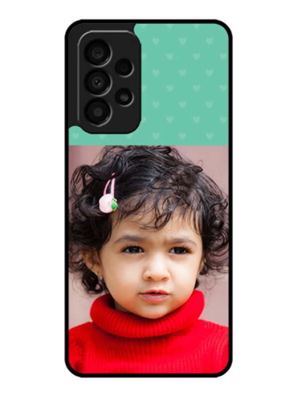 Custom Galaxy A33 5G Custom Glass Phone Case - Lovers Picture Design