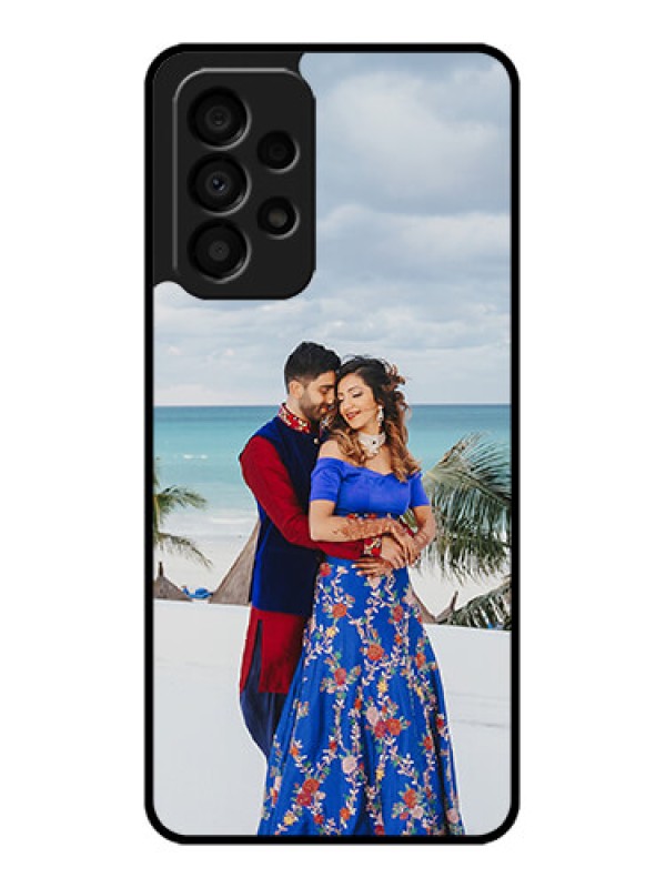 Custom Galaxy A33 5G Photo Printing on Glass Case - Upload Full Picture Design