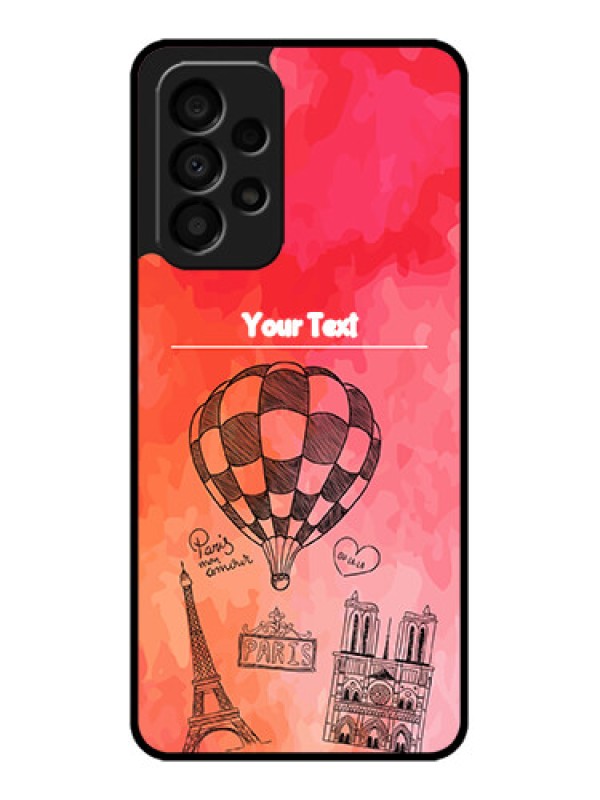 Custom Galaxy A33 5G Custom Glass Phone Case - Paris Theme Design