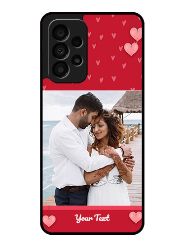 Custom Galaxy A33 5G Custom Glass Phone Case - Valentines Day Design