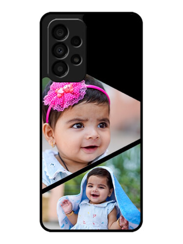 Custom Galaxy A33 5G Custom Glass Phone Case - Semi Cut Design