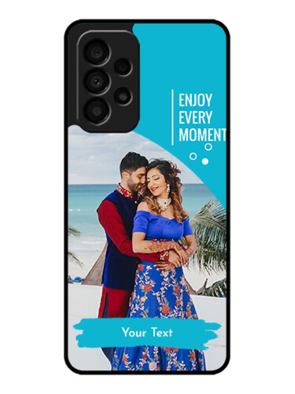 Custom Galaxy A33 5G Custom Glass Mobile Case - Happy Moment Design