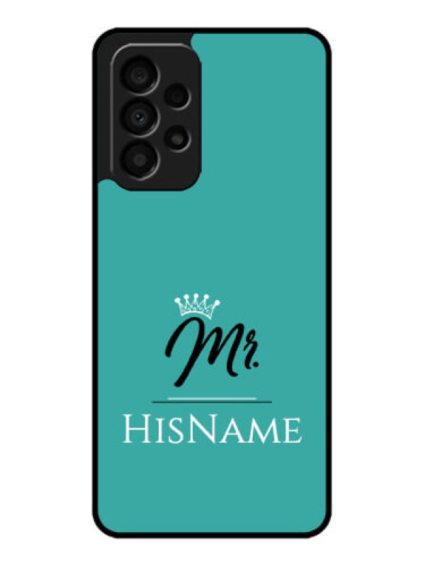 Custom Galaxy A33 5G Custom Glass Phone Case Mr with Name