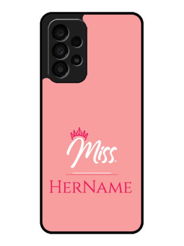 Custom Galaxy A33 5G Custom Glass Phone Case Mrs with Name
