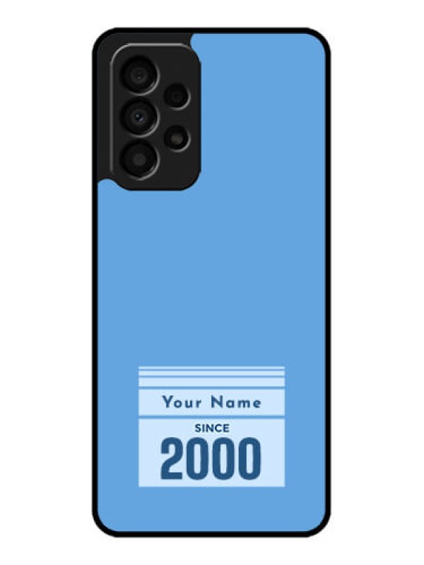 Custom Galaxy A33 5G Custom Glass Mobile Case - Custom Year of birth Design