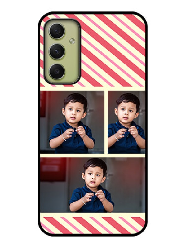 Custom Galaxy A34 5G Personalized Glass Phone Case - Picture Upload Mobile Case Design