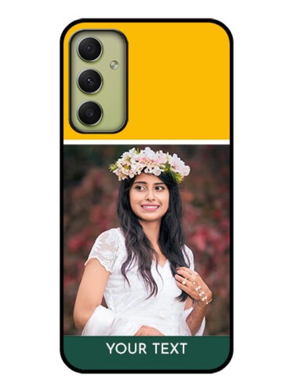 Custom Galaxy A34 5G Photo Printing on Glass Case - Love You Design