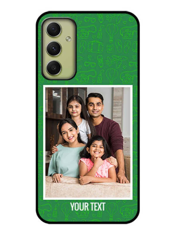 Custom Galaxy A34 5G Personalized Glass Phone Case - Picture Upload Design