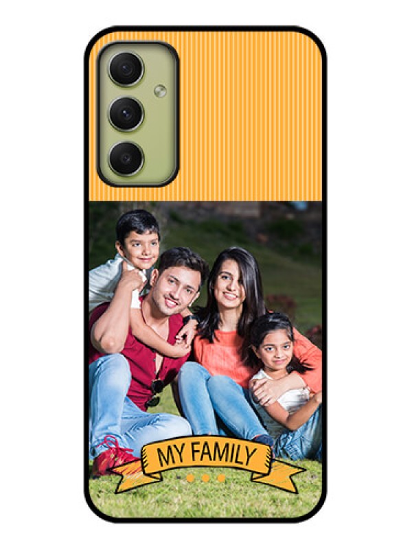 Custom Galaxy A34 5G Custom Glass Phone Case - My Family Design