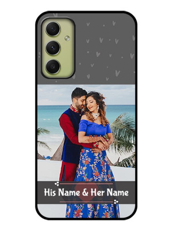 Custom Galaxy A34 5G Custom Glass Mobile Case - Buy Love Design with Photo Online