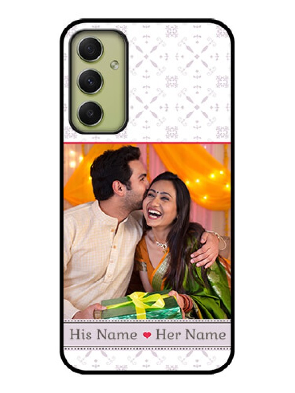 Custom Galaxy A34 5G Custom Glass Mobile Case - with Photo and Ethnic Design
