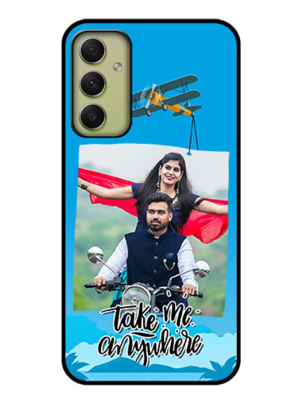 Custom Galaxy A34 5G Custom Glass Mobile Case - Traveller Design