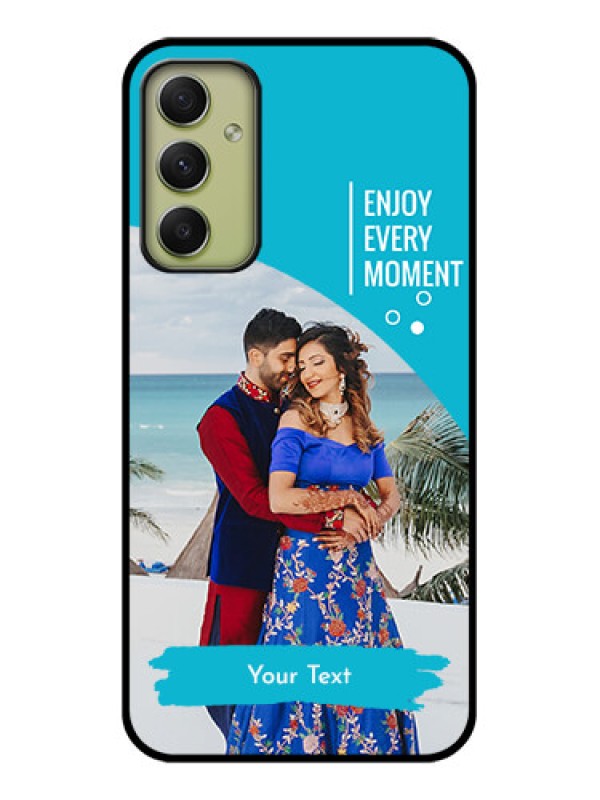 Custom Galaxy A34 5G Custom Glass Mobile Case - Happy Moment Design