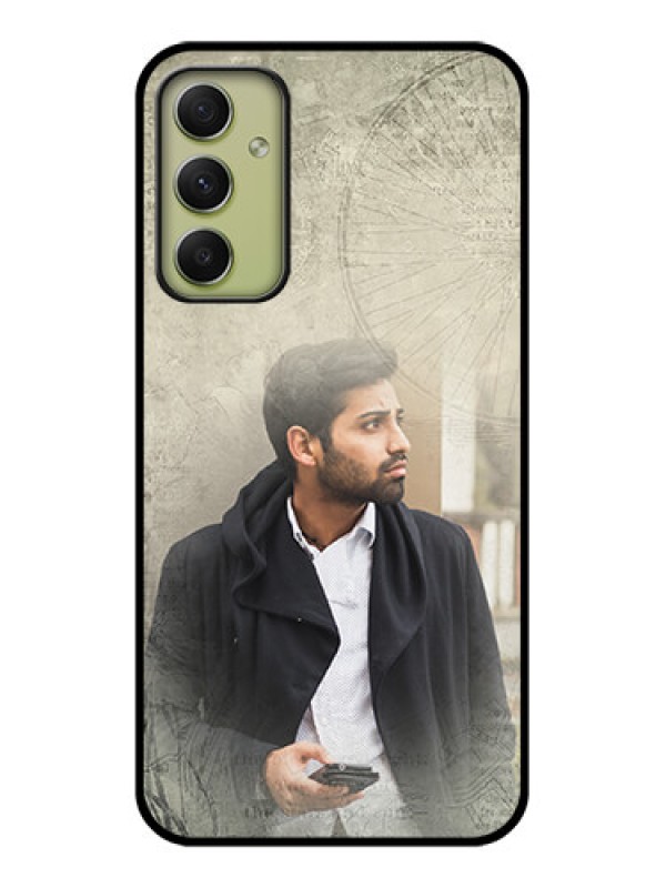 Custom Galaxy A34 5G Custom Glass Phone Case - with vintage design