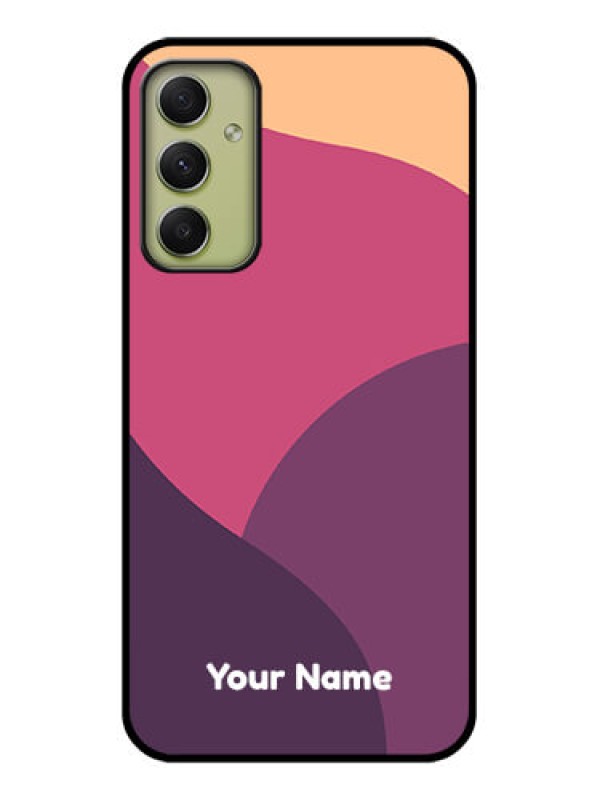 Custom Galaxy A34 5G Custom Glass Phone Case - Mixed Multi-colour abstract art Design