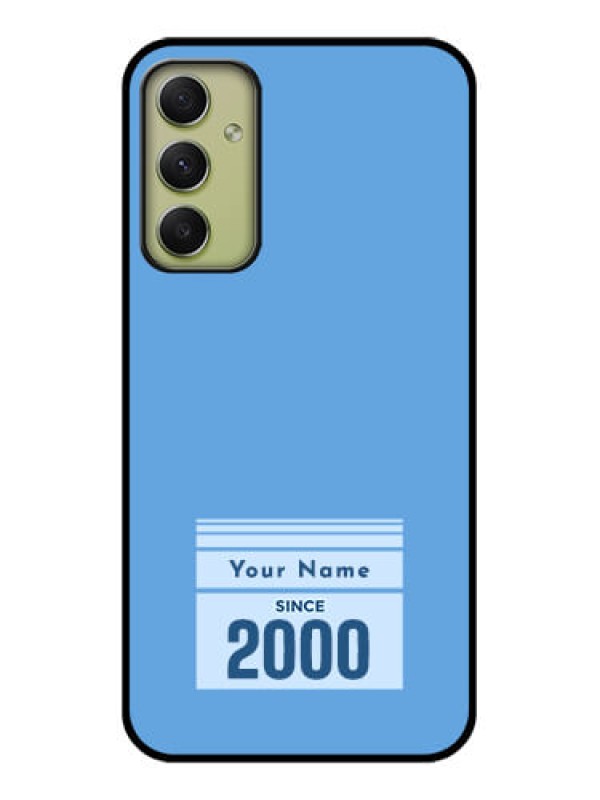 Custom Galaxy A34 5G Custom Glass Mobile Case - Custom Year of birth Design