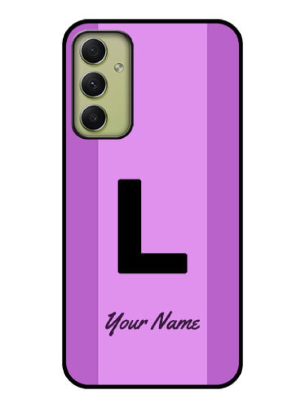 Custom Galaxy A34 5G Custom Glass Phone Case - Tricolor custom text Design