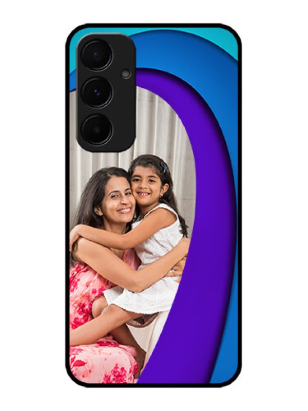 Custom Samsung Galaxy A35 5G Custom Glass Phone Case - Simple Pattern Design