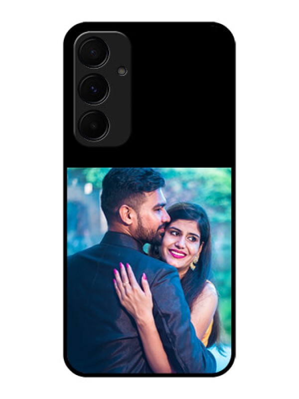Custom Galaxy A35 5G Custom Glass Phone Case - Upload Full Picture With Custom Color Design