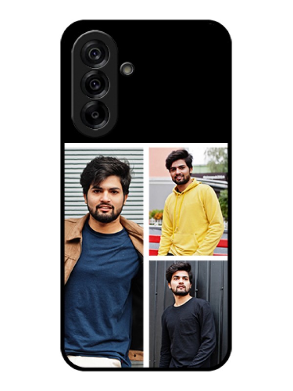 Custom Galaxy A36 5G Custom Glass Phone Case - Upload Multiple Picture Design